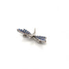 .38ctw Round Sapphire and .14ctw Diamond 18K White Gold Dragon Fly Shaped Estate Pin