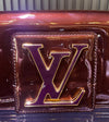 Pre-Owned Louis Vuitton Amarante Patent Leather Sobe Clutch w/ Entrupy COA