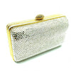 Pre-Owned Vintage Judith Leiber Crystal and Gold Tone Clutch with Shoulder Chain