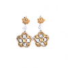 Pre-Owned Bergio Marked .75ctw Brilliant Diamond 14K Two Tone Earrings