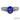 Estate 14K White Gold Tanzanite Ring 1.10ct with Diamond Accents Hand Engraved Vintage Size 6.75