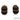 18K Two-Tone Gold Earrings with Exotic Wood & Braided Yellow Gold Accents – Clip or Post