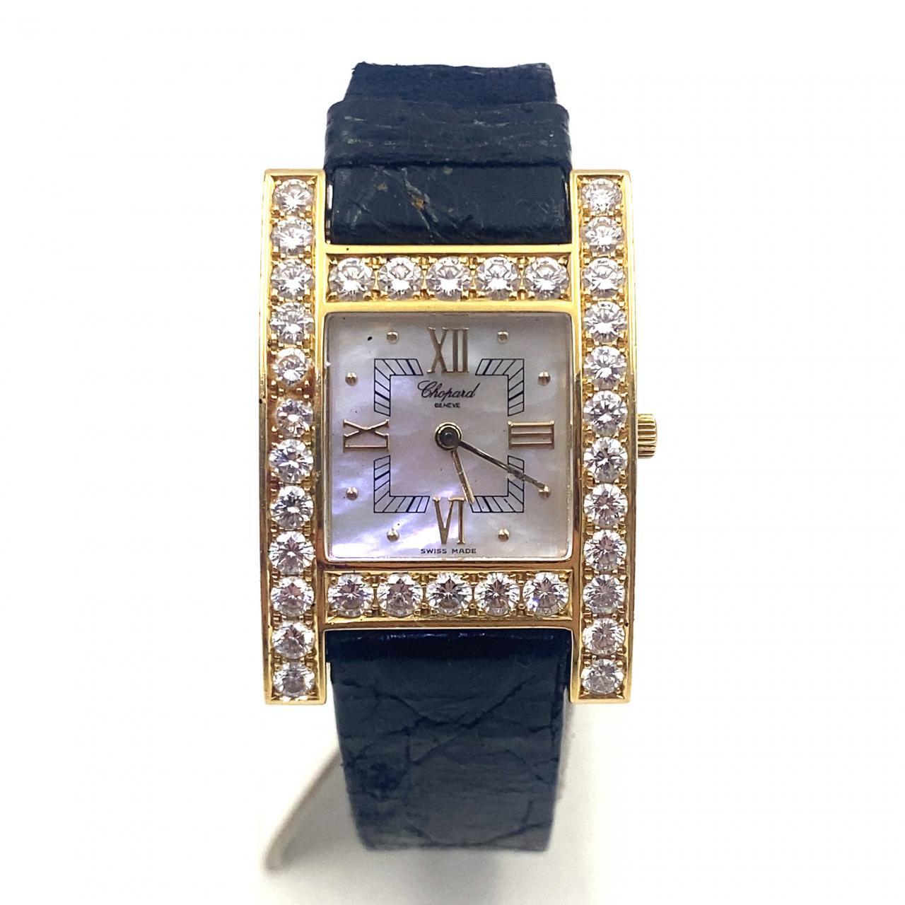 Pre-Owned Chopard "Your Hour" 25mm 18K Yellow Gold and Diamond Watch 13/6621