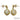 14K Yellow Gold Opal Drop Earrings with Diamond Accents 1.40ctw Pear Cabochon