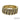 14K Yellow Gold Band Ring with 21 Round Diamonds and Gold “S” Design Size 6.75