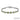 14K White Gold Bracelet with Bezel-Set Peridots and Diamonds 8"