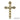 14K Yellow Gold Cross Pendant with Sapphires & Pearls 2"