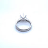 .26ctw Diamond Platinum Semi Mount Ring Size 6.00
