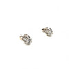 0.60ctw Round Diamond Buttercup Fancy 6 Prong Earrings 14K White Gold