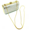 Pre-Owned Vintage Judith Leiber Crystal and Gold Tone Clutch with Shoulder Chain