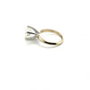 3.15 Carat Round Brilliant Cut Diamond Engagement Ring 14K Yellow Gold