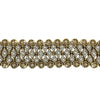 1.85 Carat Diamond Mesh Bracelet 18K Yellow and White Gold 7 Inches