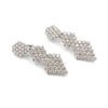 Stunning Diamond and 18K White Gold Estate Earrings w/ 10.20 Carats of Diamonds!
