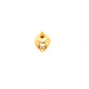 Small Puffed Heart Shaped Pendant or Charm 14K Yellow Gold 1.0 Gram