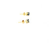 0.60ctw Round Brilliant Blue Sapphire Stud Earrings 14K Yellow Gold 4-Prong