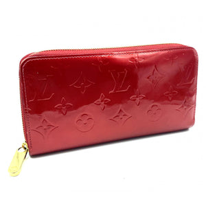 Louis Vuitton Fauvist Red Monogram Vernis Leather Leopard Zippy