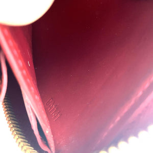 LOUIS VUITTON c.2015 “Clemence” Red Monogram Vernis Patent Leather