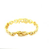 1.00ctw Round Diamond Circular Tapered Link Bracelet 18K Yellow Gold 6.5&quot;