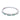 4.57ctw Round Emerald and 0.27ctw Round Diamond Bangle 10K White Gold 6.75"